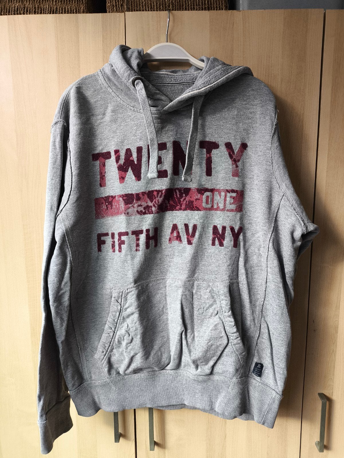 Grijze heren hoodie met print - Maat L, Kleding | Heren, Truien en Vesten, Maat 52/54 (L), McGregor, Ophalen of Verzenden, Zo goed als nieuw