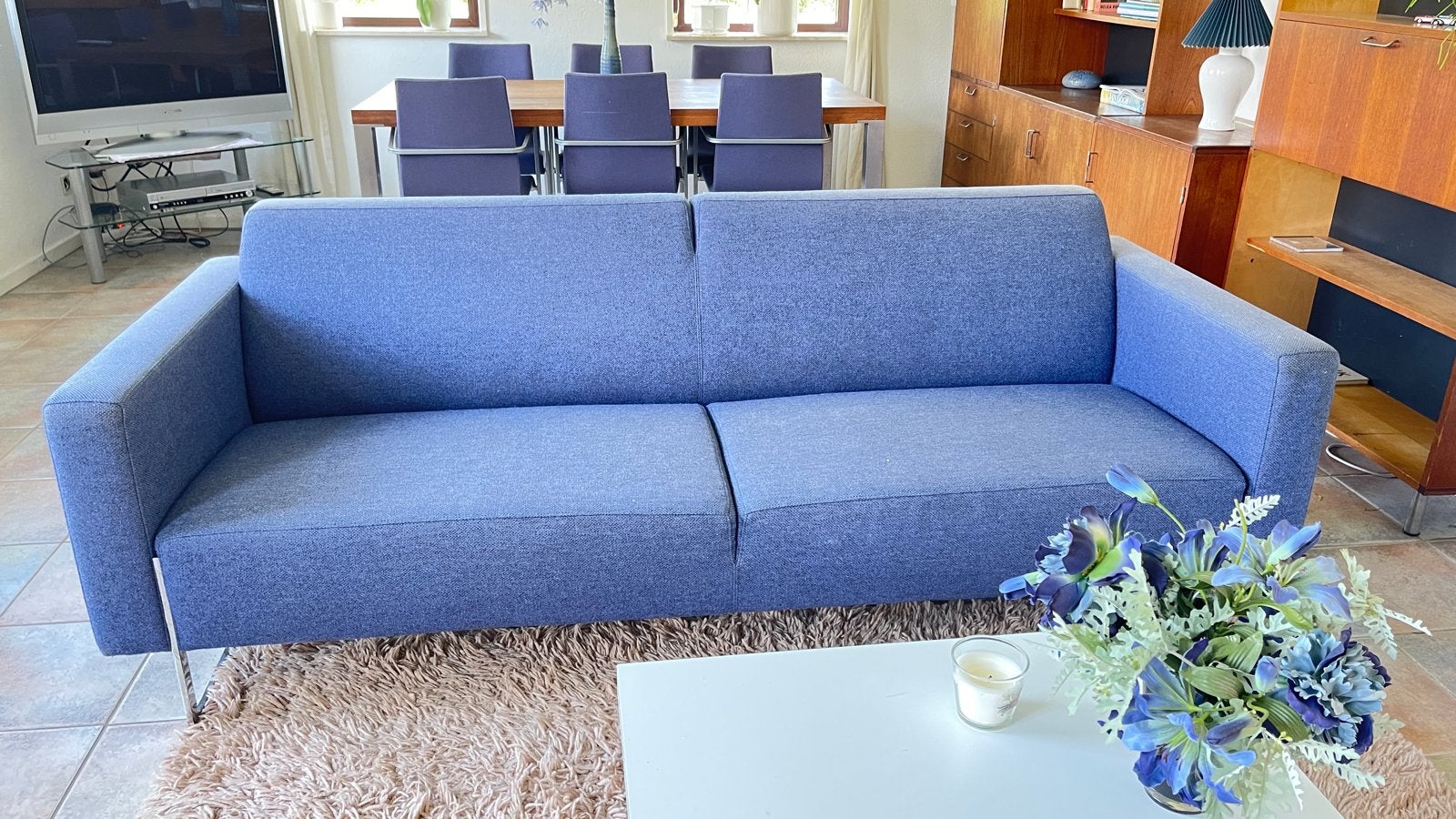 Artifort bank en fauteuil, Ophalen, Gebruikt, Driepersoons, 75 tot 100 cm
