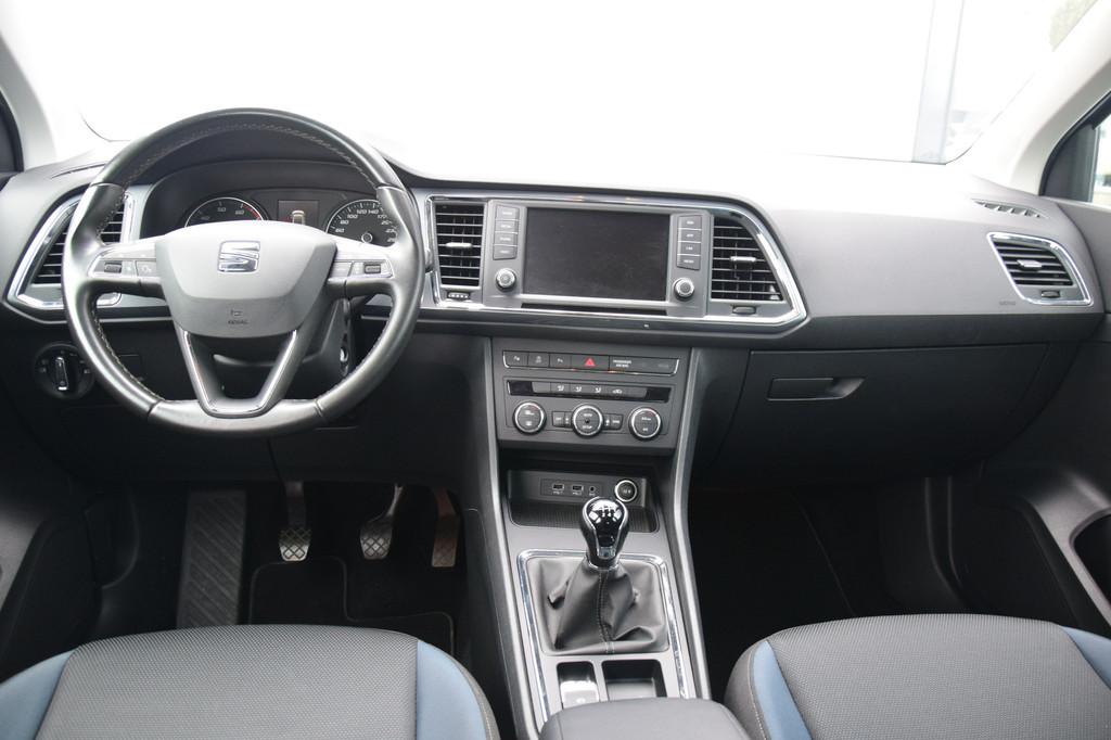 SEAT Ateca 1.0 EcoTSI Style Business Intense Navi/Camera Led, Auto's, Seat, Voorwielaandrijving, Stof, Gebruikt, Blauw