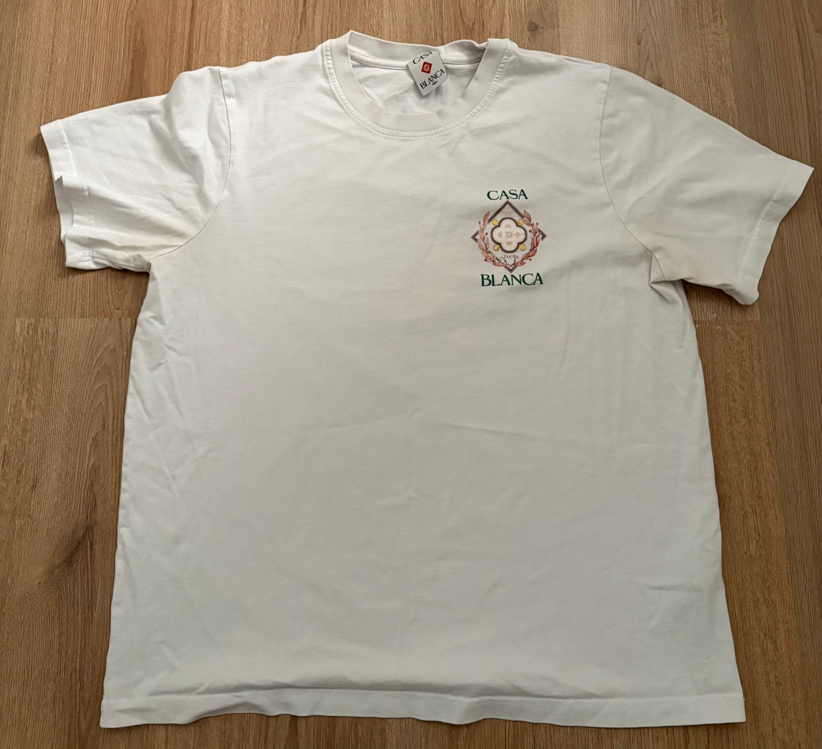 Casablanca T-shirt, Kleding | Heren, T-shirts, Ophalen of Verzenden, Zo goed als nieuw, Maat 56/58 (XL), Wit
