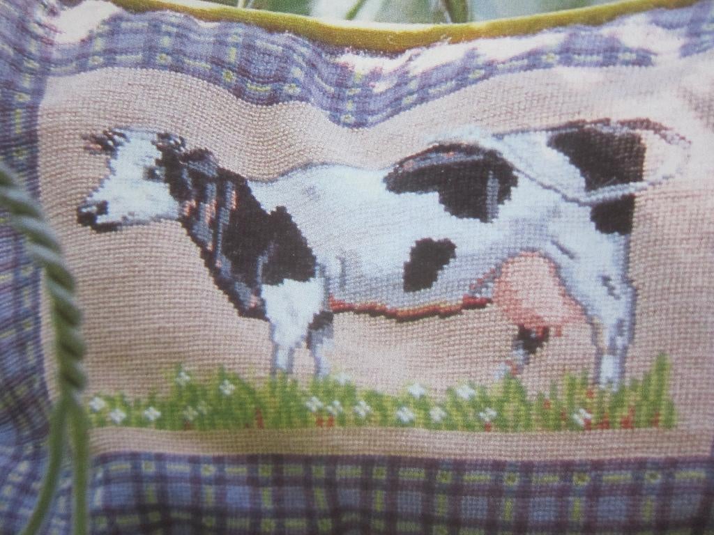 borduurpatroon koeien paarden schaap en kippen jachthond, Ophalen of Verzenden, Zo goed als nieuw, Handborduren, Patroon