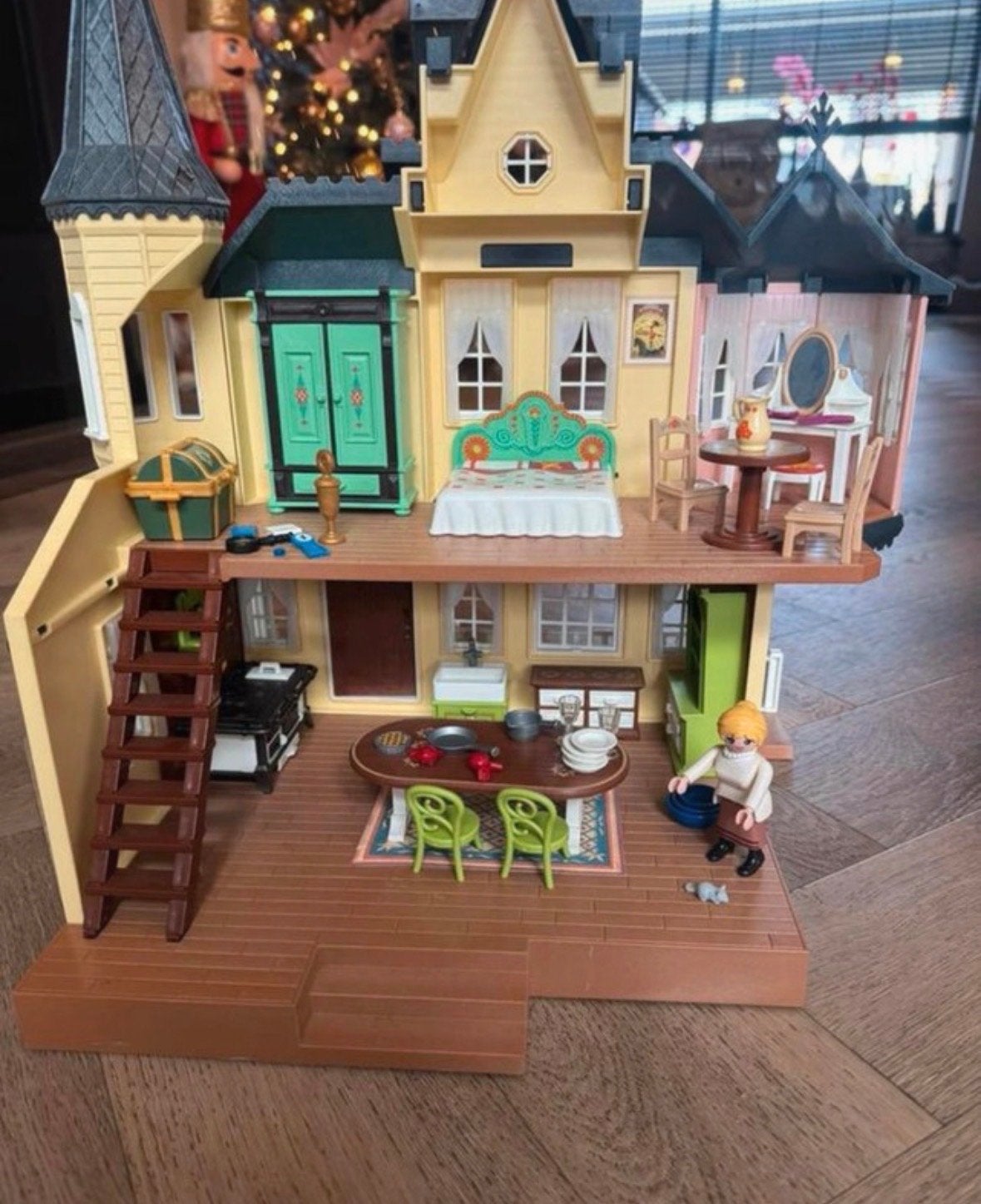 Playmobil Spirit Lucky's Huis, Paardenboxen, Wasstraat & Man, Ophalen, Gebouw, Complete set, Zo goed als nieuw