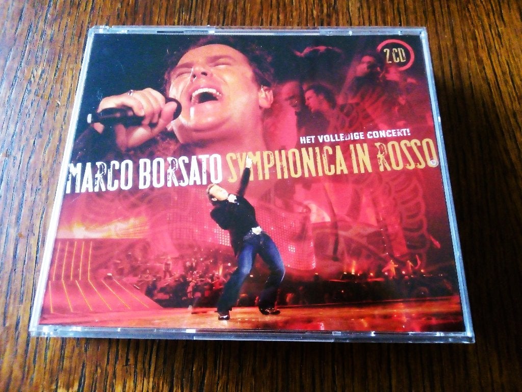 original dubbel cd- marco borsato-symphonica in rosso *2007*, Inclusief boekje, Overige genres, Ophalen of Verzenden, Zo goed als nieuw