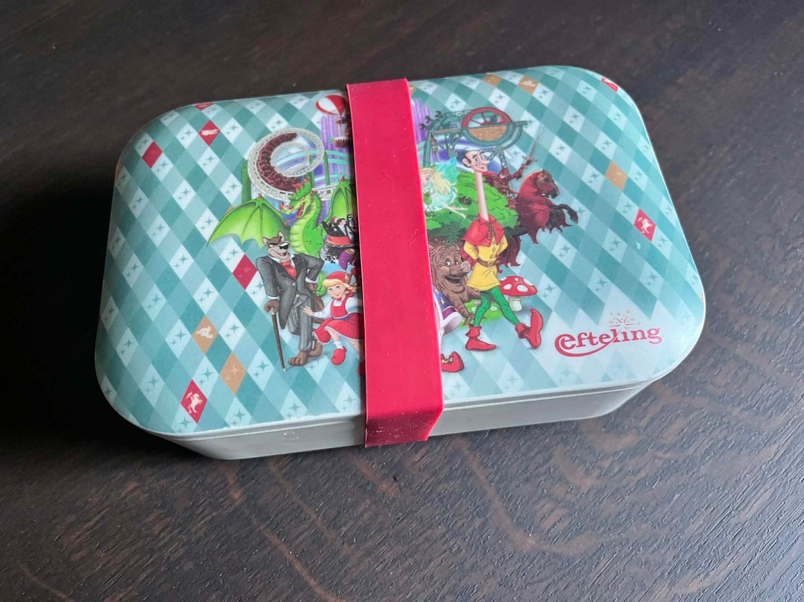 Efteling Broodtrommel met Sprookjesfiguren, Ophalen of Verzenden, Zo goed als nieuw