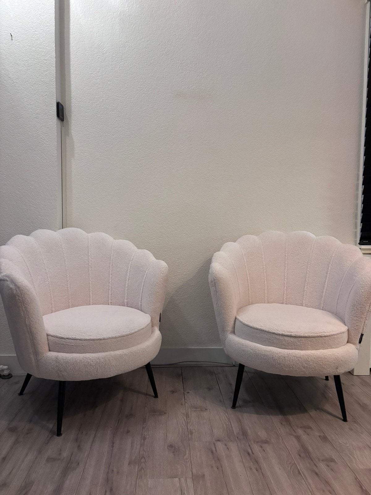 Dubbelman Design stoelen, Huis en Inrichting, Ophalen, Gebruikt, Wit, Twee