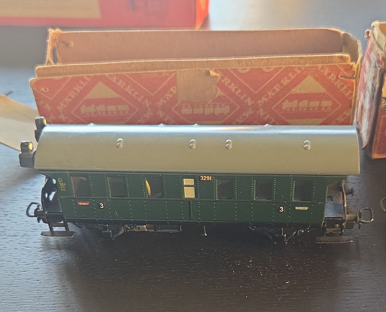Märklin 343 H0 Slaaprijtuig Mitropa en 329/1, Wisselstroom, Gebruikt, Wagon, Ophalen of Verzenden