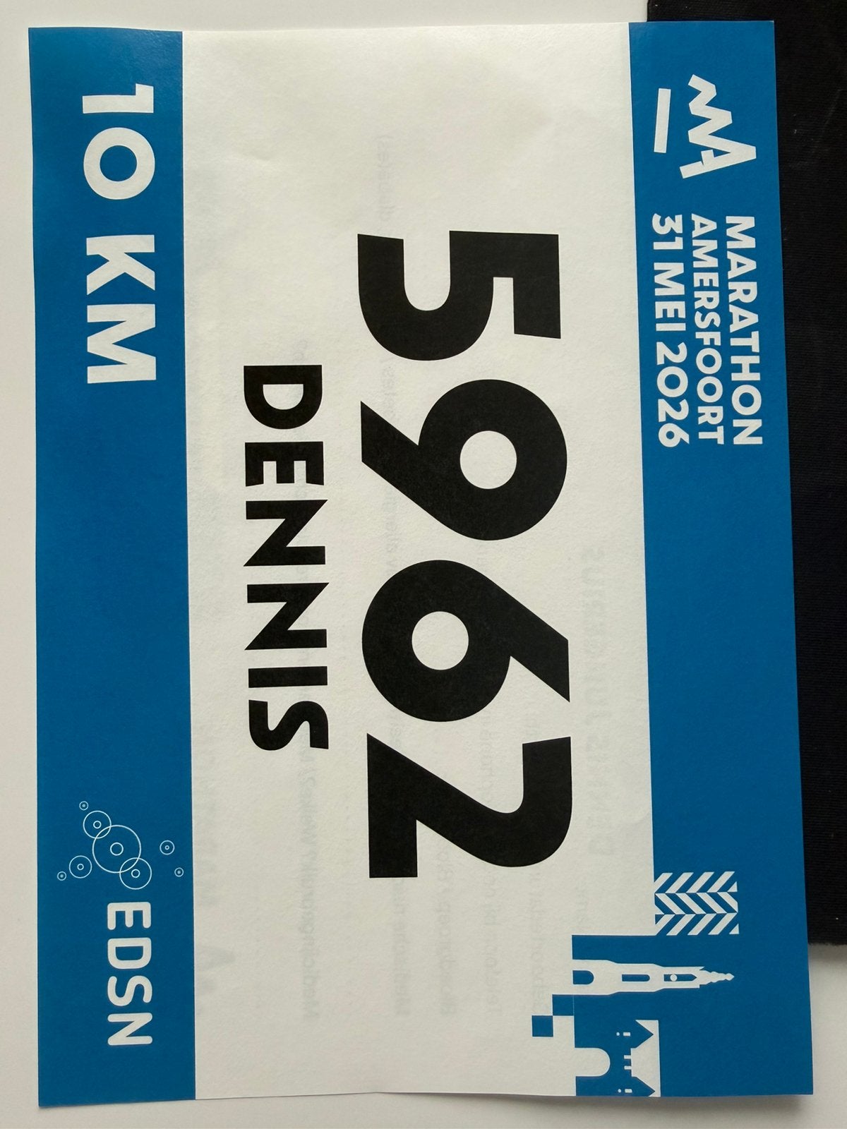 Startbeweis Marathon Amersfoort 10k, Ophalen, Zo goed als nieuw