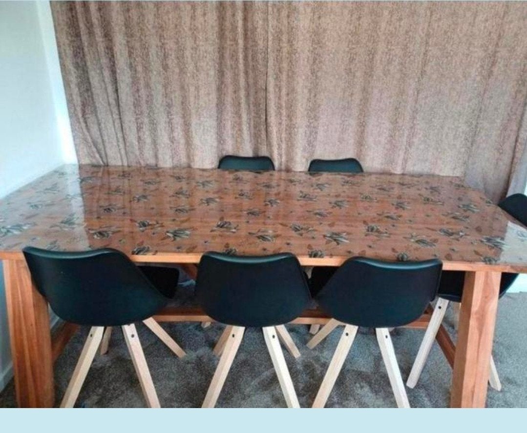 Massief Teakhouten Eetkamertafel Doddy (Leen Bakker), Ophalen, Teakhout, 50 tot 100 cm, Zo goed als nieuw