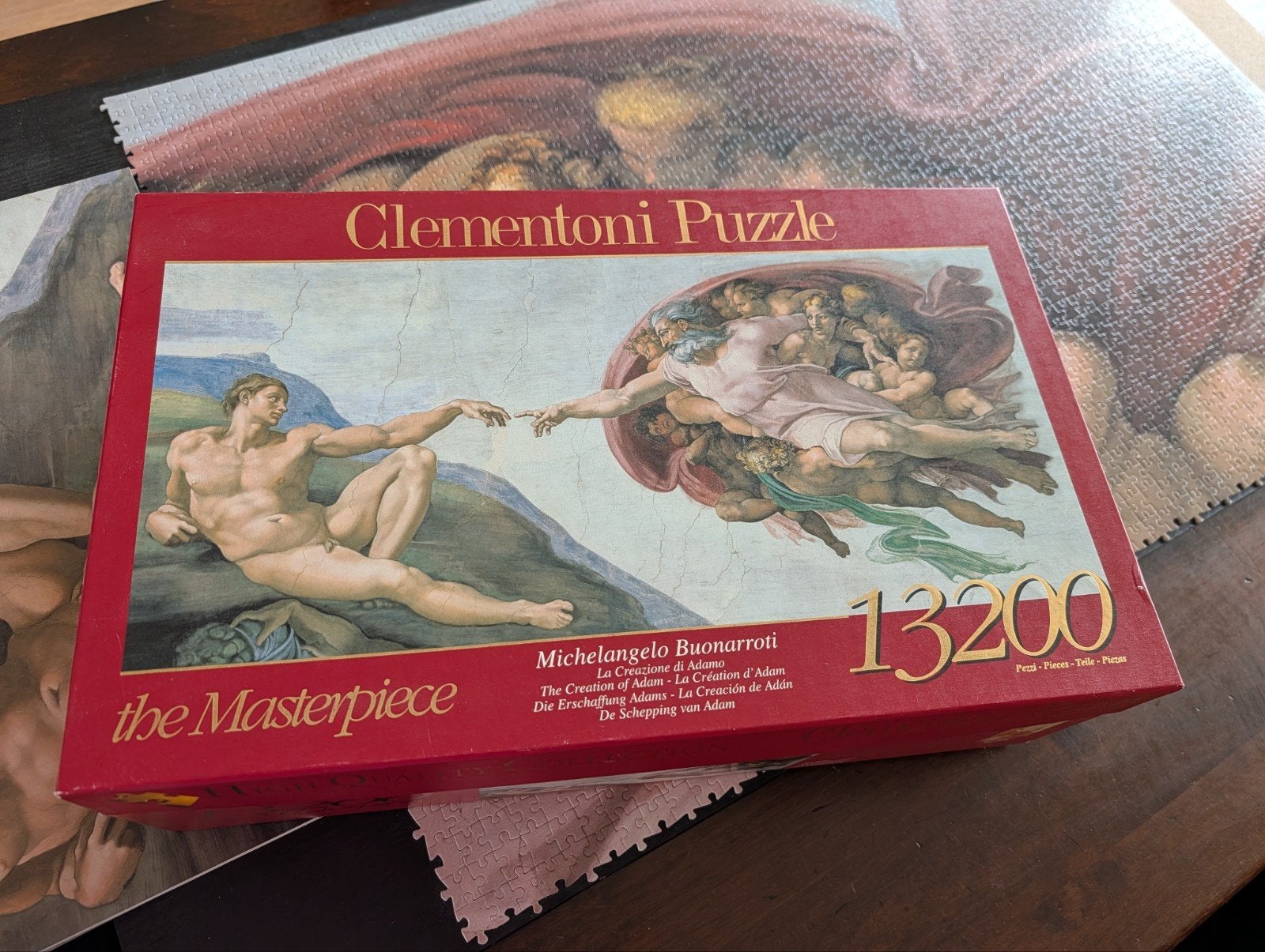 Clementoni 13200 The Masterpiece Michelangelo, Ophalen, Meer dan 1500 stukjes, Nieuw, Legpuzzel