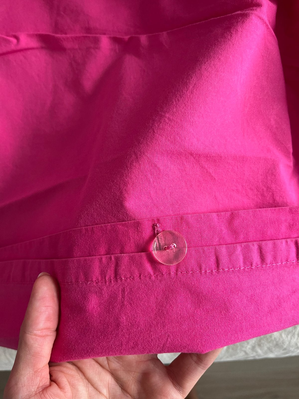 Zara Home - Dekbedovertrek Roze - 240x220cm - Katoen, Ophalen, Knoopsluiting, Gebruikt, Dekbedovertrek
