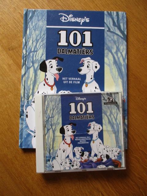 Disney 101 Dalmatiërs boek met cd Het verhaal uit de film, Ophalen of Verzenden, Overige figuren, Zo goed als nieuw, Beeldje of Figuurtje