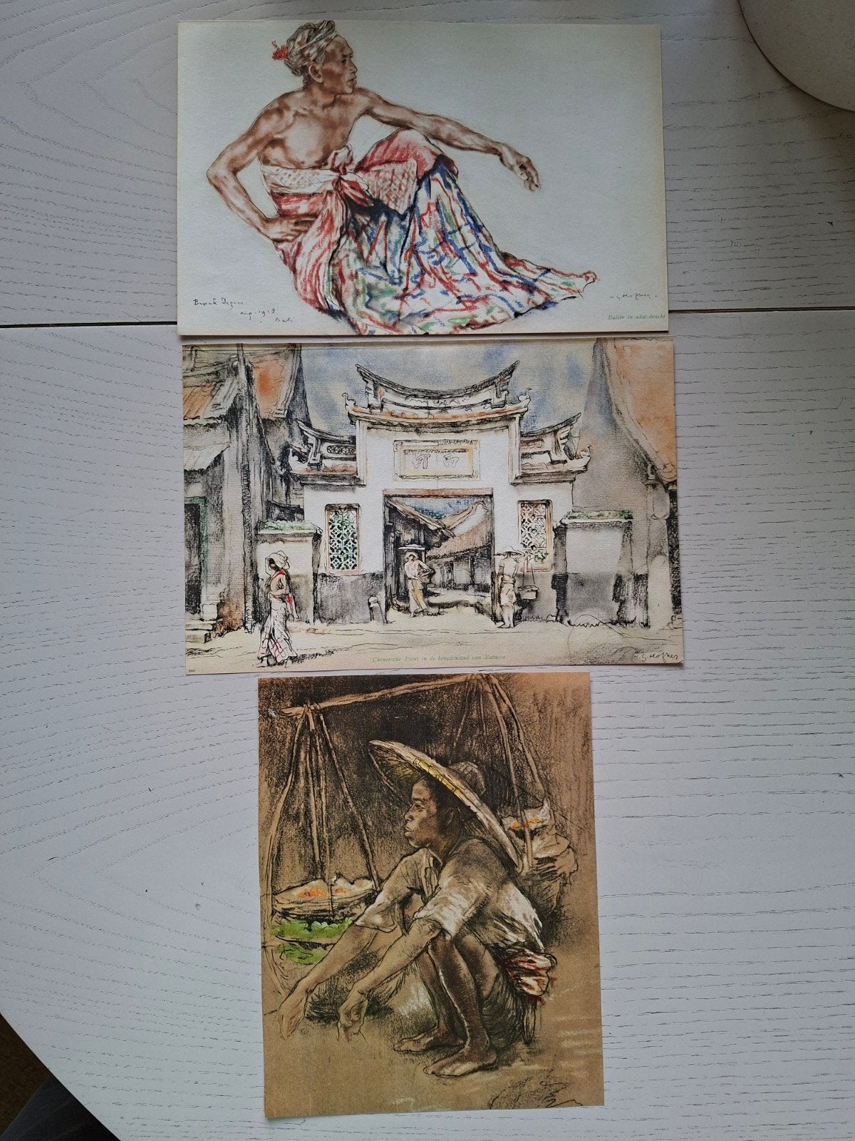 W.G.Hofker/ 3x litho's/ 1920-1940, Ophalen of Verzenden
