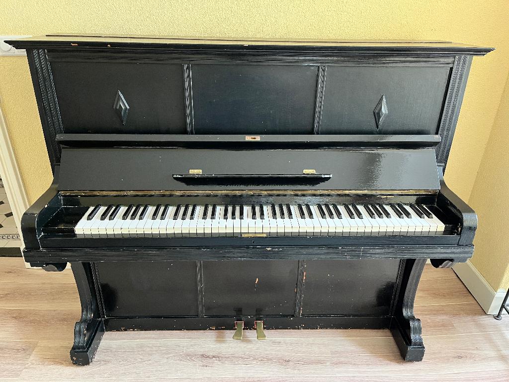 Piano van het merk Rudolph Ibach Sohn, Muziek en Instrumenten, Ophalen, Gebruikt, Zwart, Piano
