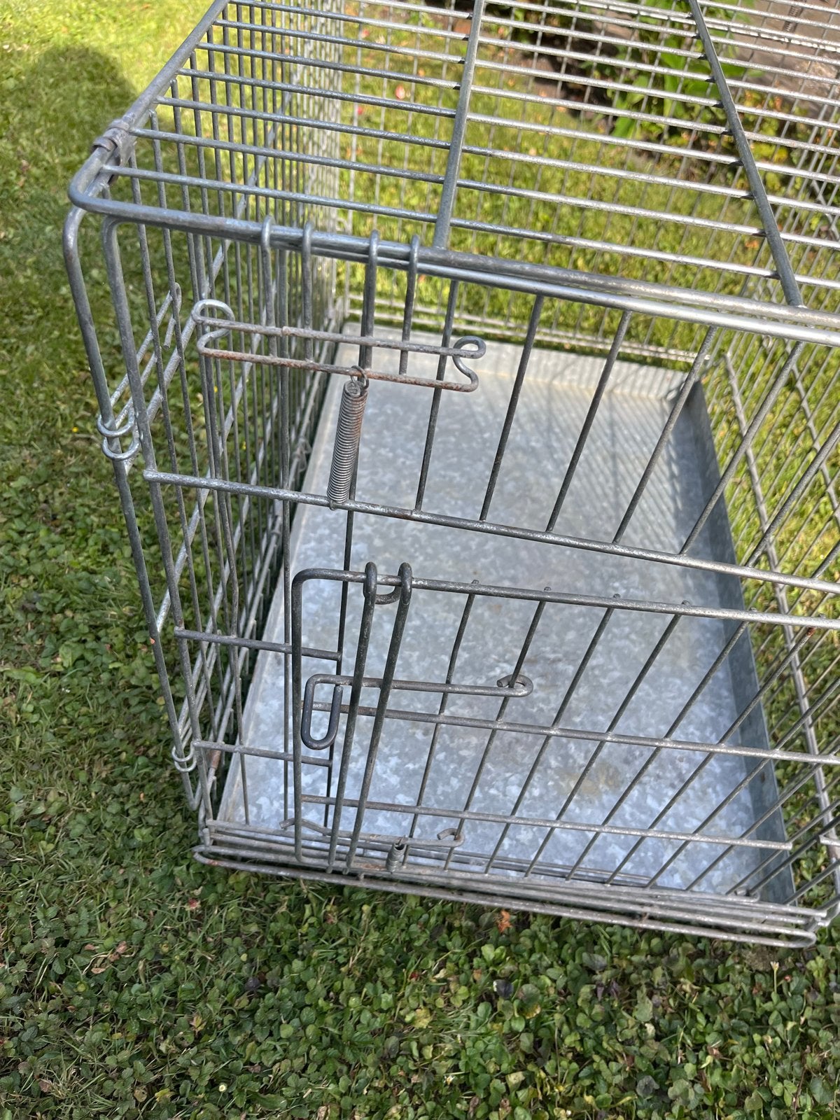 Stevige Honden bench verzinkt L76xB53xH62, Dieren en Toebehoren, Ophalen, Gebruikt