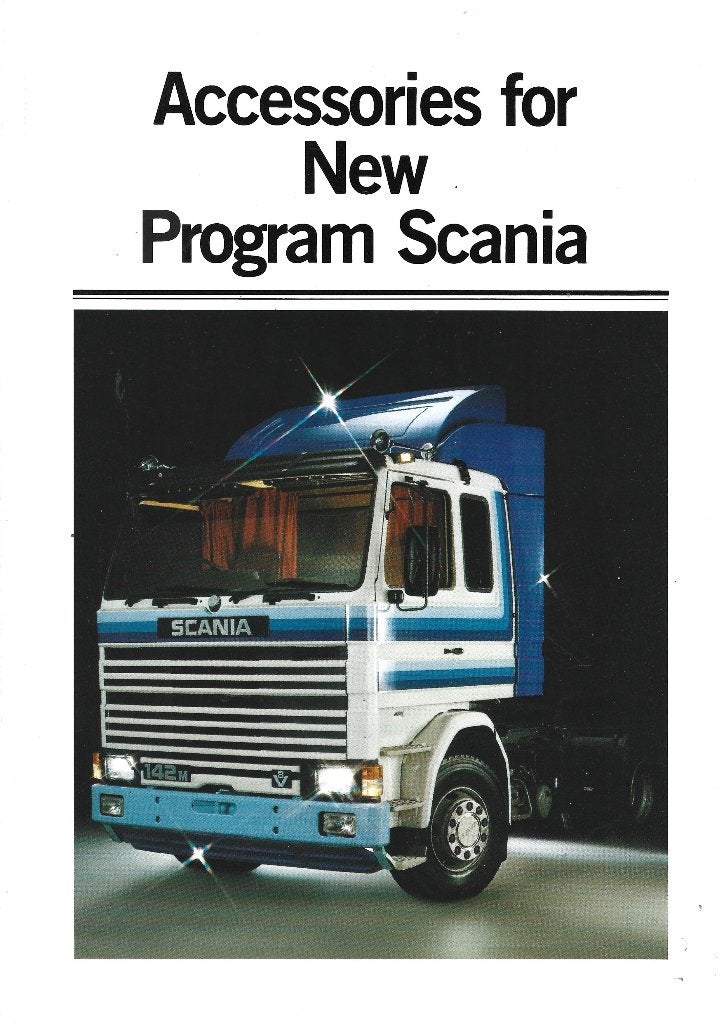 Scania accessores vrachtwagen camion folder (sc039), Verzenden, Zo goed als nieuw, Vrachtwagen
