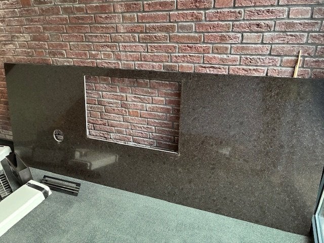 Composiet werkblad voor kookeiland, Ophalen, Overige typen, Hoogglans of Gelakt, Zo goed als nieuw
