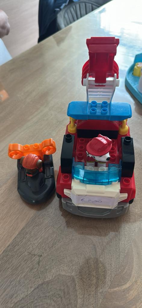 Megabloks brandweerauto met marshall en zuma, Ophalen, Zo goed als nieuw, Megabloks