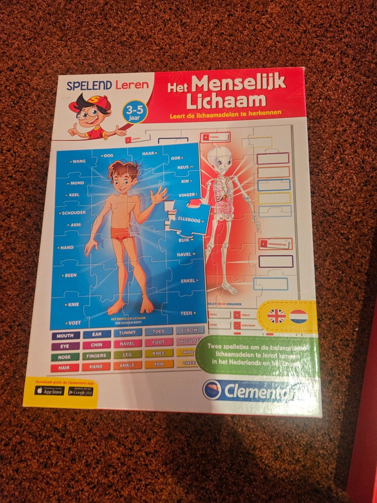 Clementoni Het Menselijk Lichaam Puzzel Spelend Leren, Ophalen of Verzenden, Gebruikt, Puzzelen