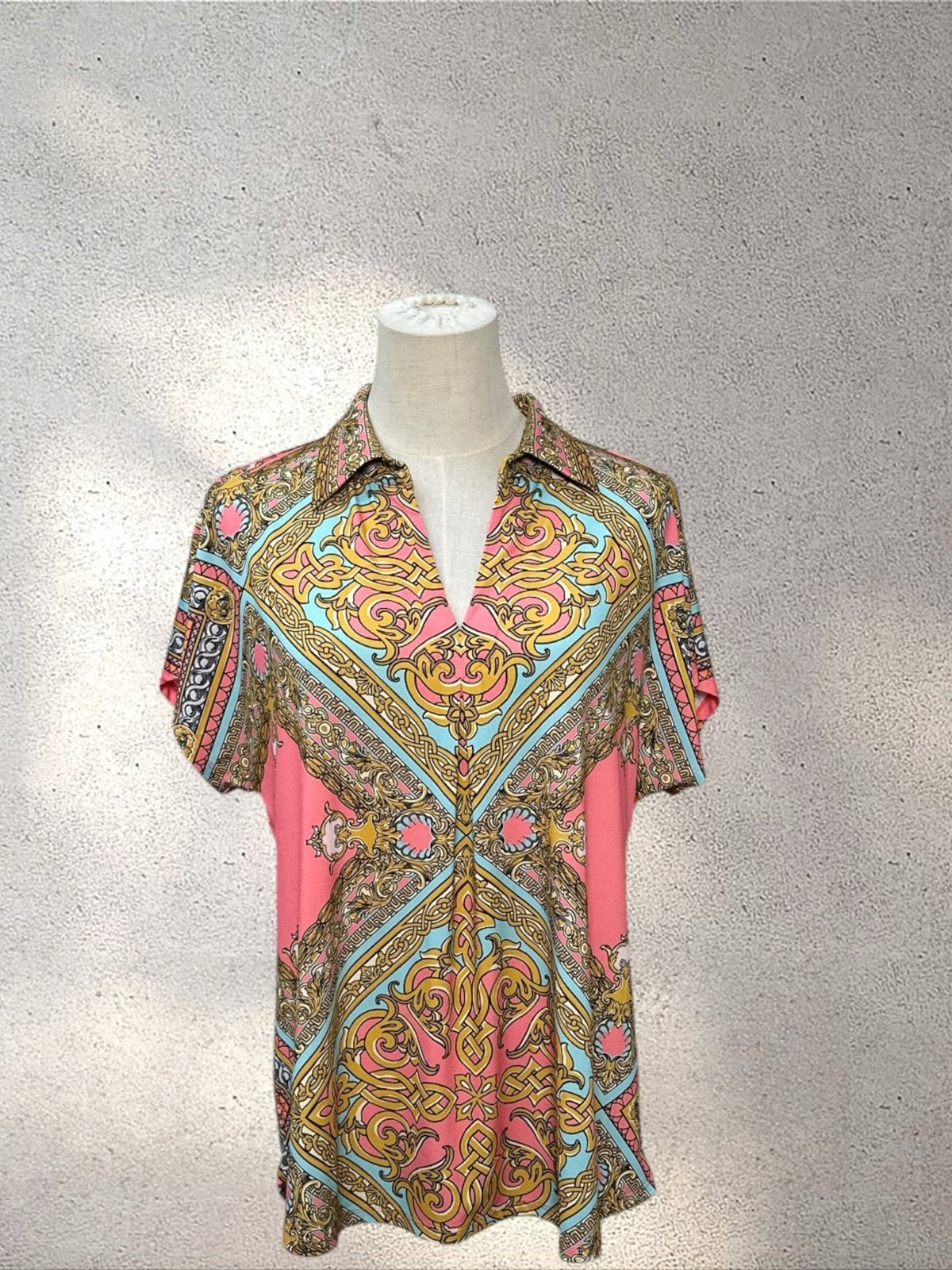 Hale Bob Blouse met Barokprint - Maat L, Ophalen of Verzenden, Zo goed als nieuw, Maat 42/44 (L), Meerkleurig