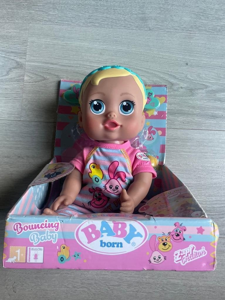 Baby Born Funny Faces Bouncing Baby nieuw defect, Ophalen of Verzenden, Nieuw, Babypop