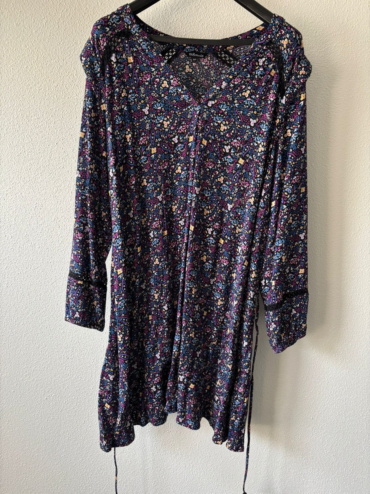 Paars jurkje MS Mode maat 52, Kleding | Dames, Ophalen of Verzenden, Zo goed als nieuw, Paars, Jurk