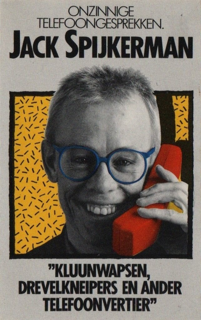Cassettebandje Jack Spijkerman – Telefoongesprekken, Ophalen of Verzenden, Gebruikt, Pop, 1 bandje