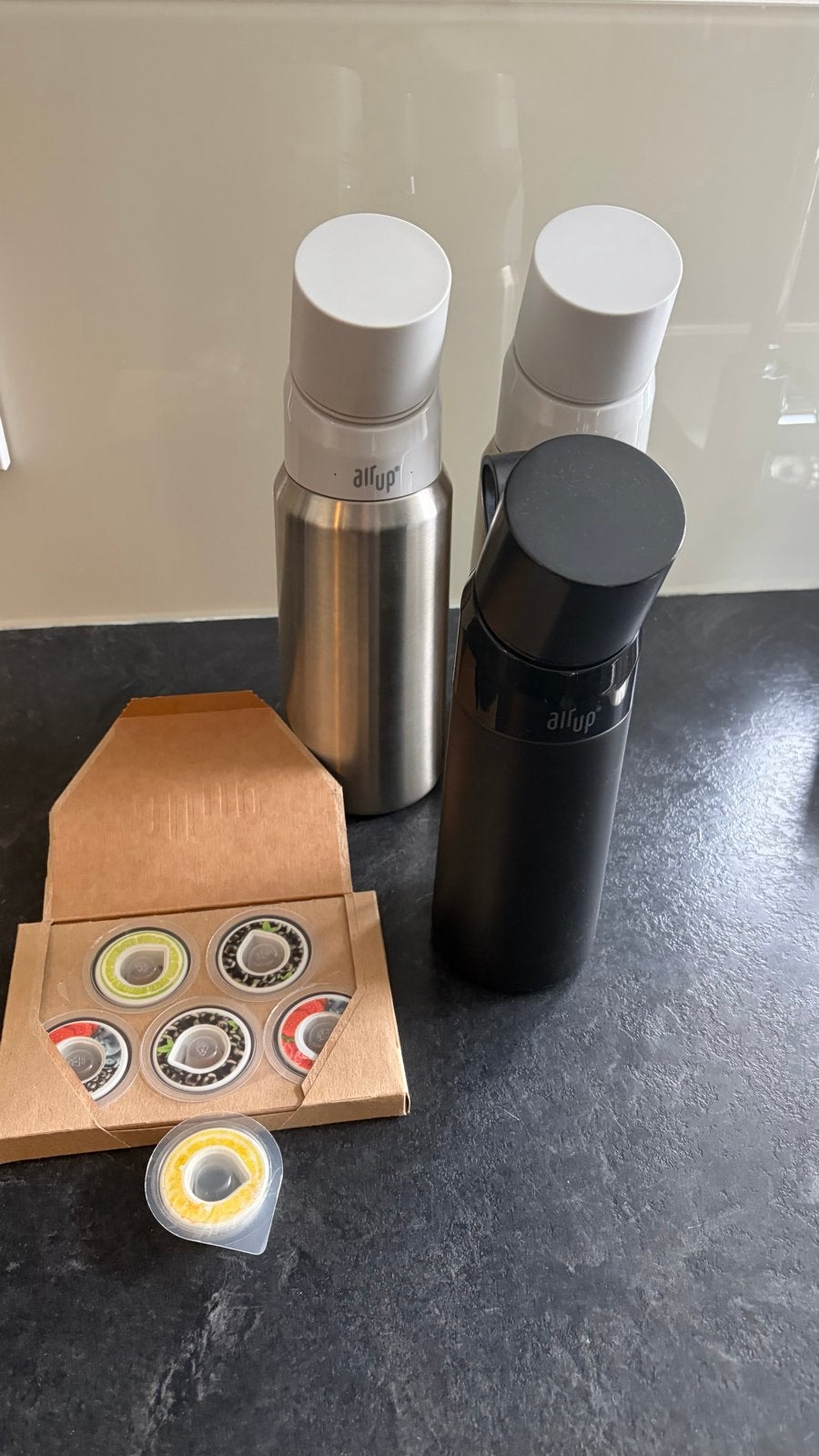 Air Up thermos flessen en pods, Overige typen, Zilver, Ophalen of Verzenden, Zo goed als nieuw