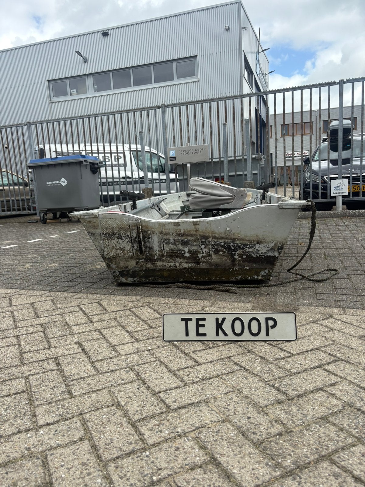 Aluminum platbodem, Ophalen, Gebruikt, Overige brandstoffen, 1 m