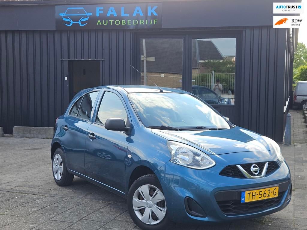 Nissan Micra 1.2 Visia Pack, Auto's, Voorwielaandrijving, Euro 5, Gebruikt, Blauw