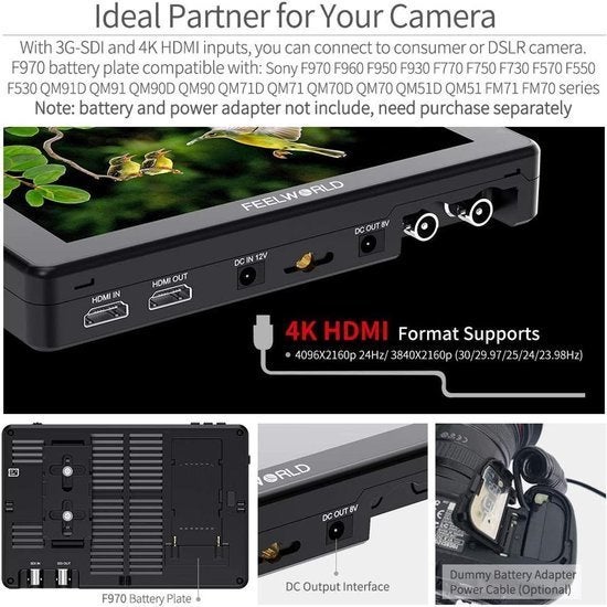 Camera Field Monitor – Videomonitor – Cameradisplay, Corvance B.V., Verzenden, Nieuw, Corvancebol@gmail.com