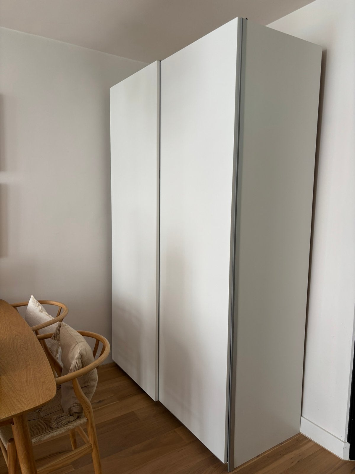 IKEA PAX HASVIK kledingkast 150x236 cm – schuifdeuren, Ophalen of Verzenden, Zo goed als nieuw, 50 tot 75 cm, 200 cm of meer