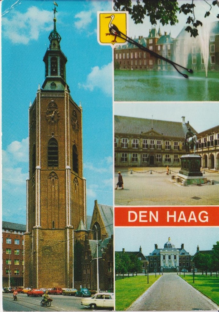 Den Haag met auto's Mercedes Heckflosse, Ophalen of Verzenden, 1960 tot 1980, Gelopen, Zuid-Holland