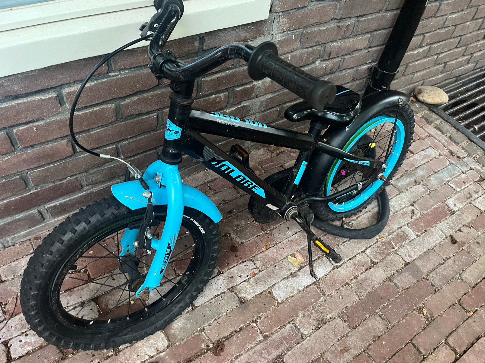 Gratis 16 inch kinderfiets, Ophalen, Gebruikt, Terugtraprem, 16 tot 20 inch