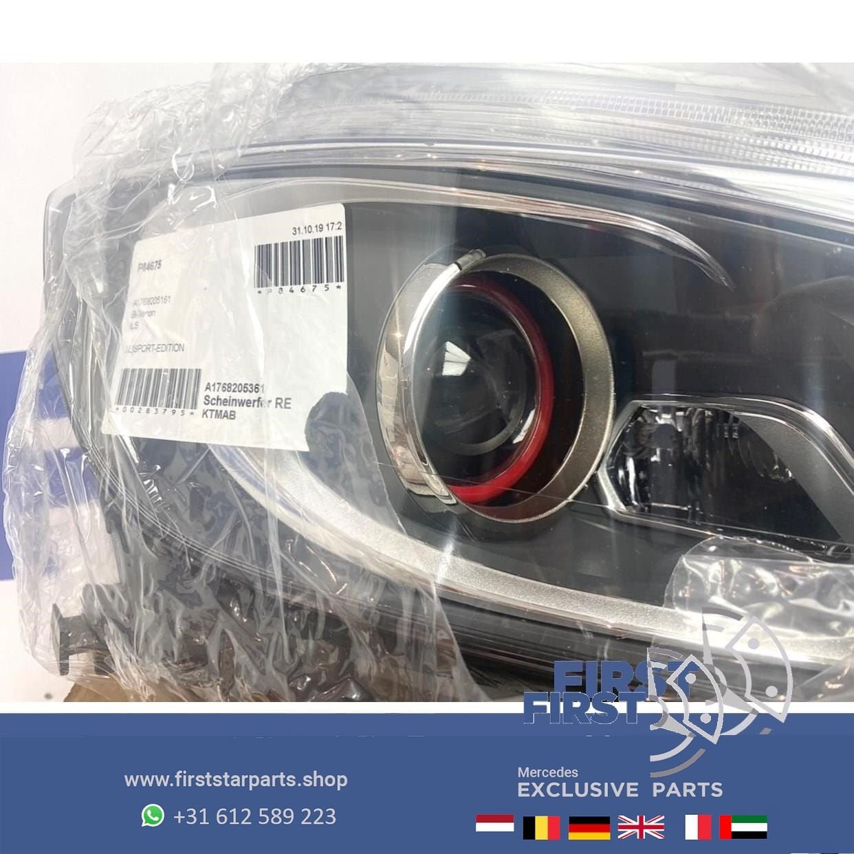 W176 XENON LED ILS KOPLAMPEN SET RODE RING A45 A KLASSE 2012, Auto-onderdelen, Gebruikt, -, Ophalen of Verzenden, -