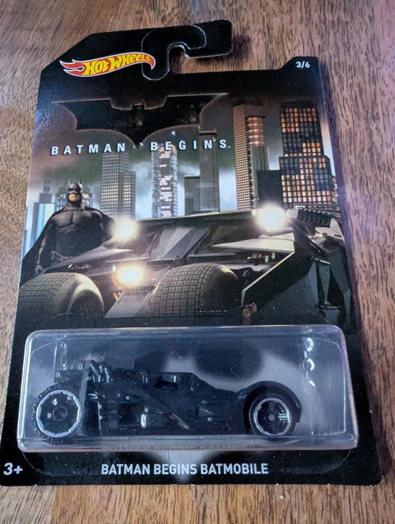 Batman Begins Batmobile Hot Wheels Long Card - Nieuw - 41, Ophalen, Nieuw, Auto