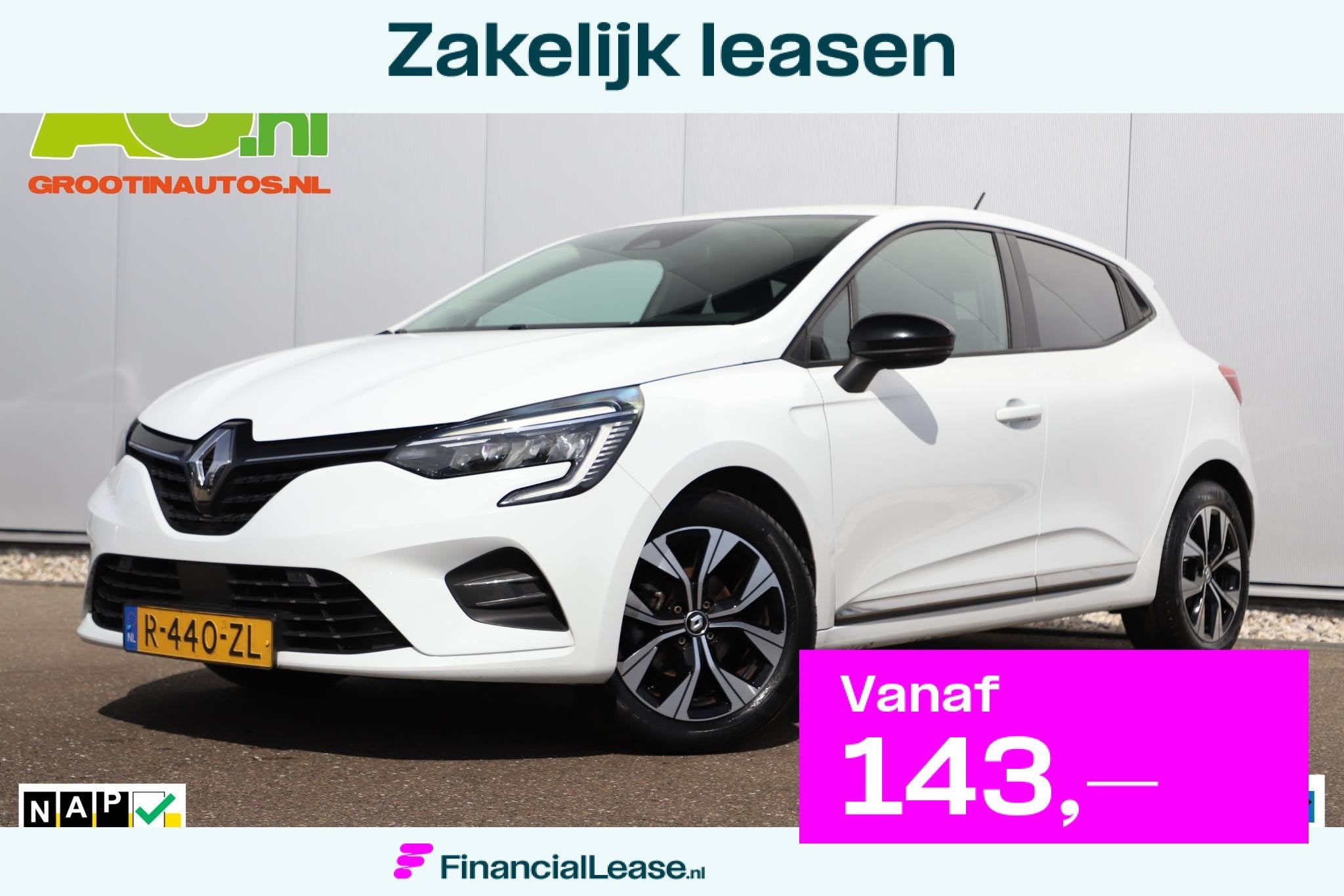 Renault Clio 1.0 TCe 90 Evolution 15 inch LMV Navigatie Acht, Voorwielaandrijving, Gebruikt, Euro 6, 580 kg
