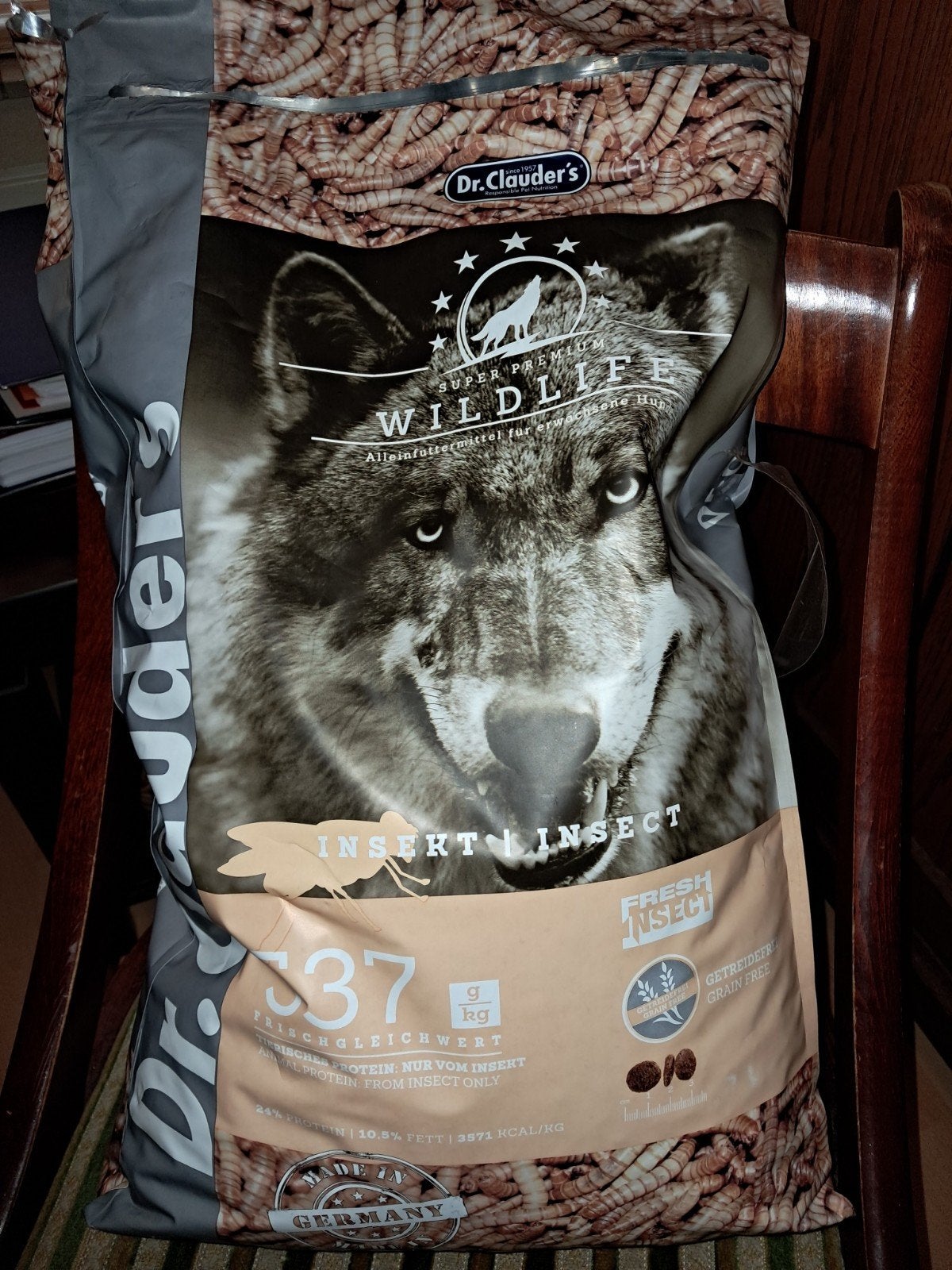 Dr. Clauders  wildlife insecten hondenbrokken ruim 11 kg, Dieren en Toebehoren, Dierenvoeding, Ophalen, Hond