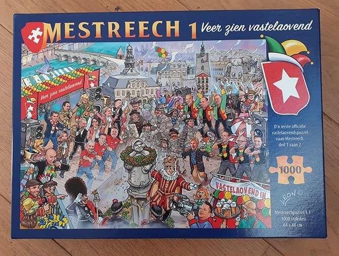 puzzel Mestreech Vastelaovend (Maastricht Carnaval), Ophalen of Verzenden, 500 t/m 1500 stukjes, Zo goed als nieuw, Legpuzzel