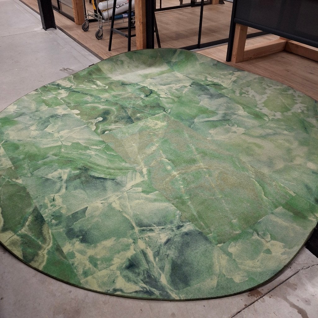 karpet rond 3 meter, Huis en Inrichting, Stoffering | Tapijten en Kleden, Ophalen, Rond, Zo goed als nieuw, 200 cm of meer