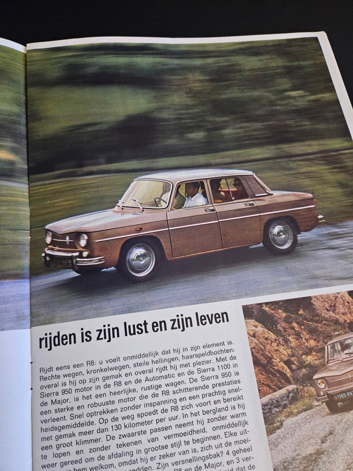 Brochure Renault R8 / R8 Major, Ophalen of Verzenden, Zo goed als nieuw, Renault