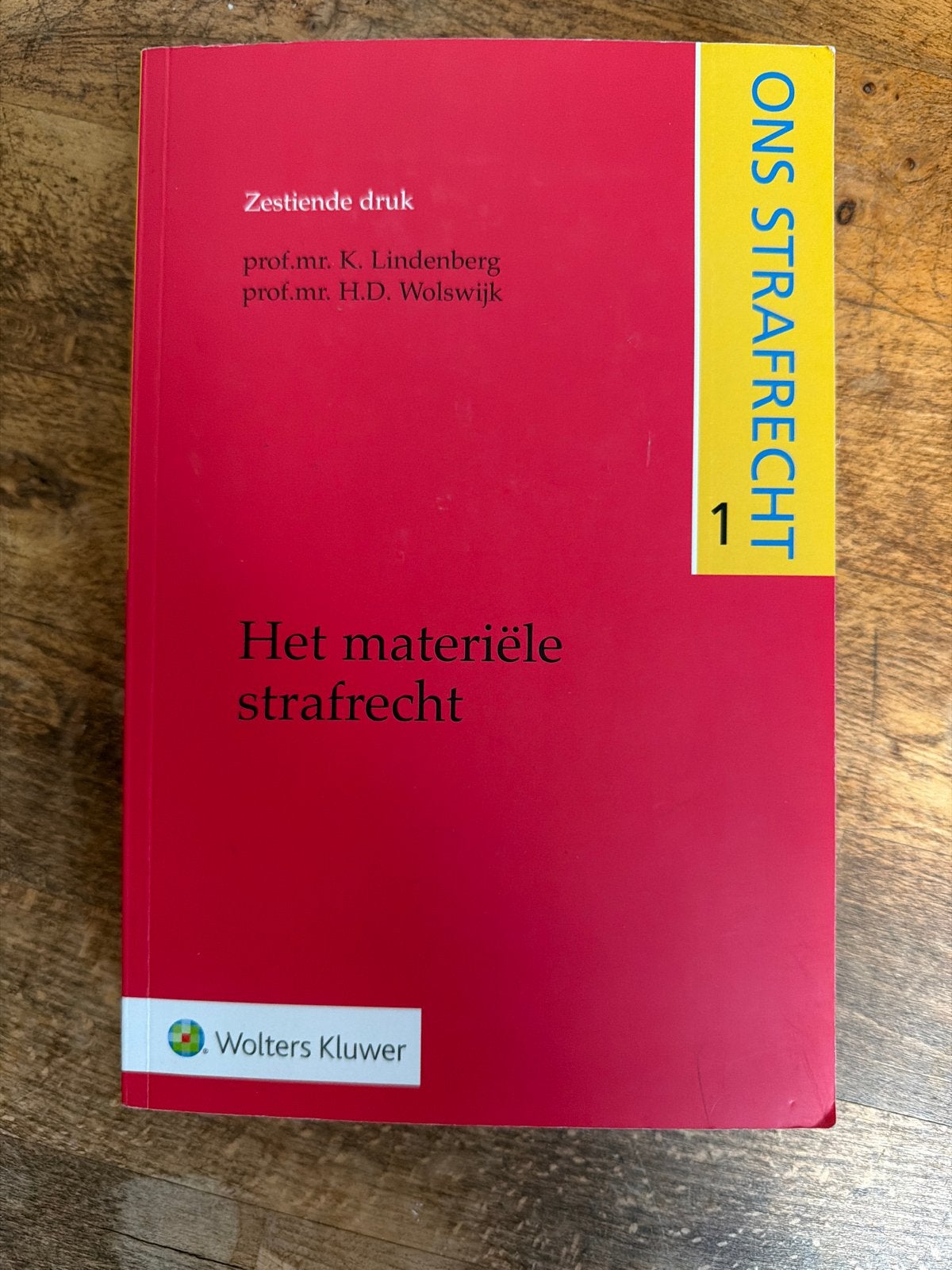 Ons Strafrecht: Het materiële strafrecht (26e druk), Ophalen, Gamma, Zo goed als nieuw, HBO