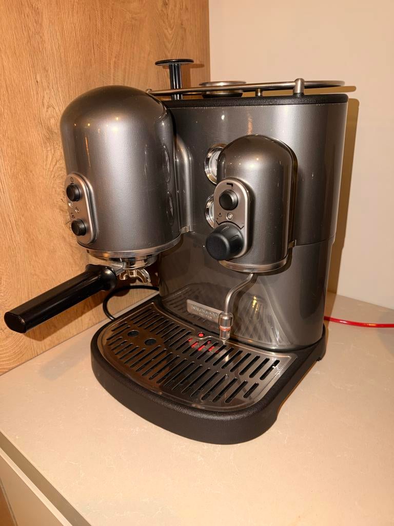 KitchenAid Artisan Espressomachine Metaalgrijs, Ophalen, Afneembaar waterreservoir, Espresso apparaat, Nieuw