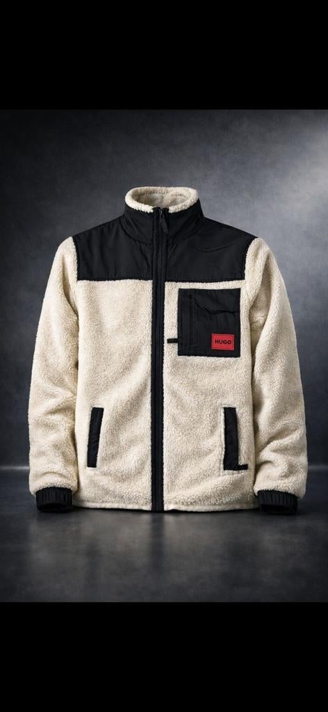 HUGO Sherpa Fleece Tracksuit (Jacket + Pants), Ophalen of Verzenden, Zo goed als nieuw, Maat 48/50 (M), Zwart
