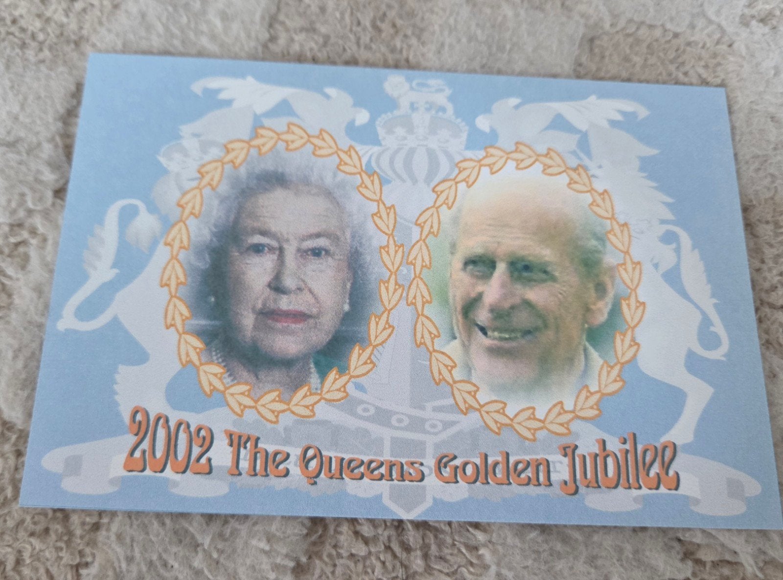 Ansichtkaart Queen's Golden Jubilee 2002, Verzamelen, Verzenden, 1980 tot heden, Ongelopen, Sterren en Beroemdheden