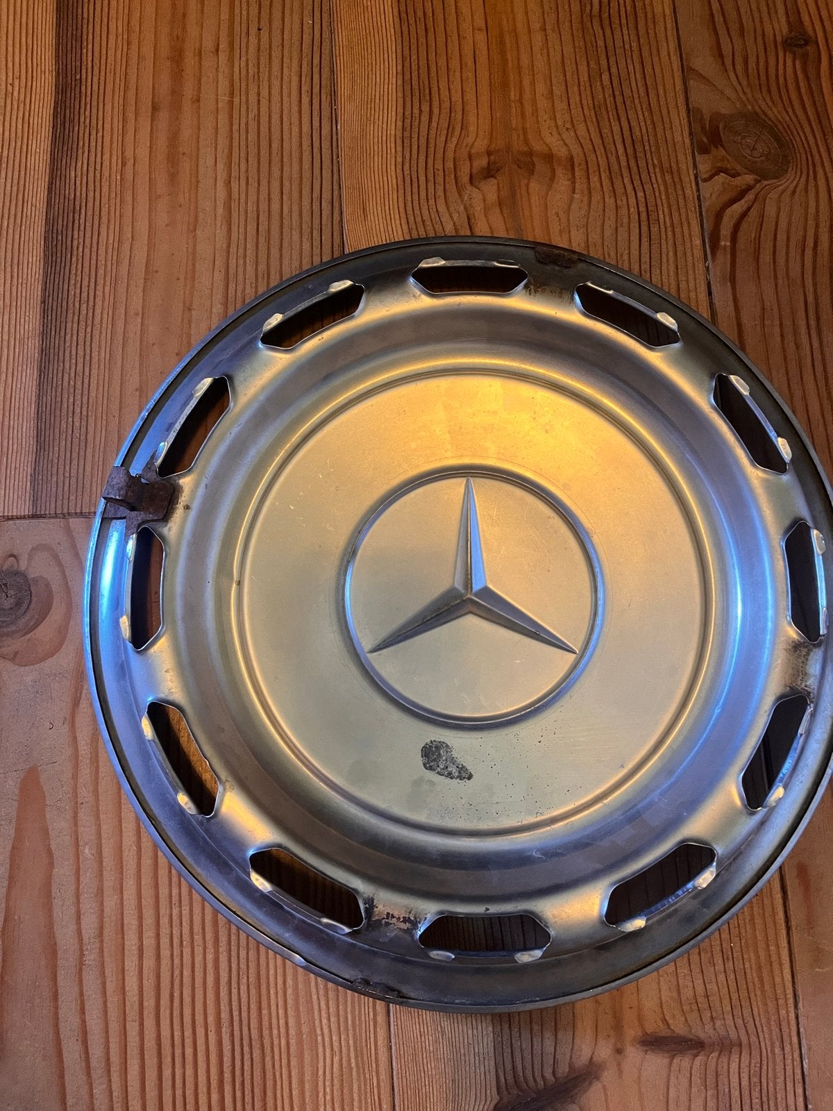 Aluminium Mercedes wieldop - oud en mooi, Ophalen, Gebruikt
