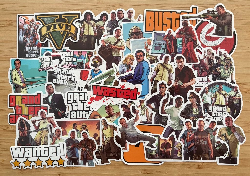 GTA stickers, Verzenden, Nieuw, Meerdere stickers