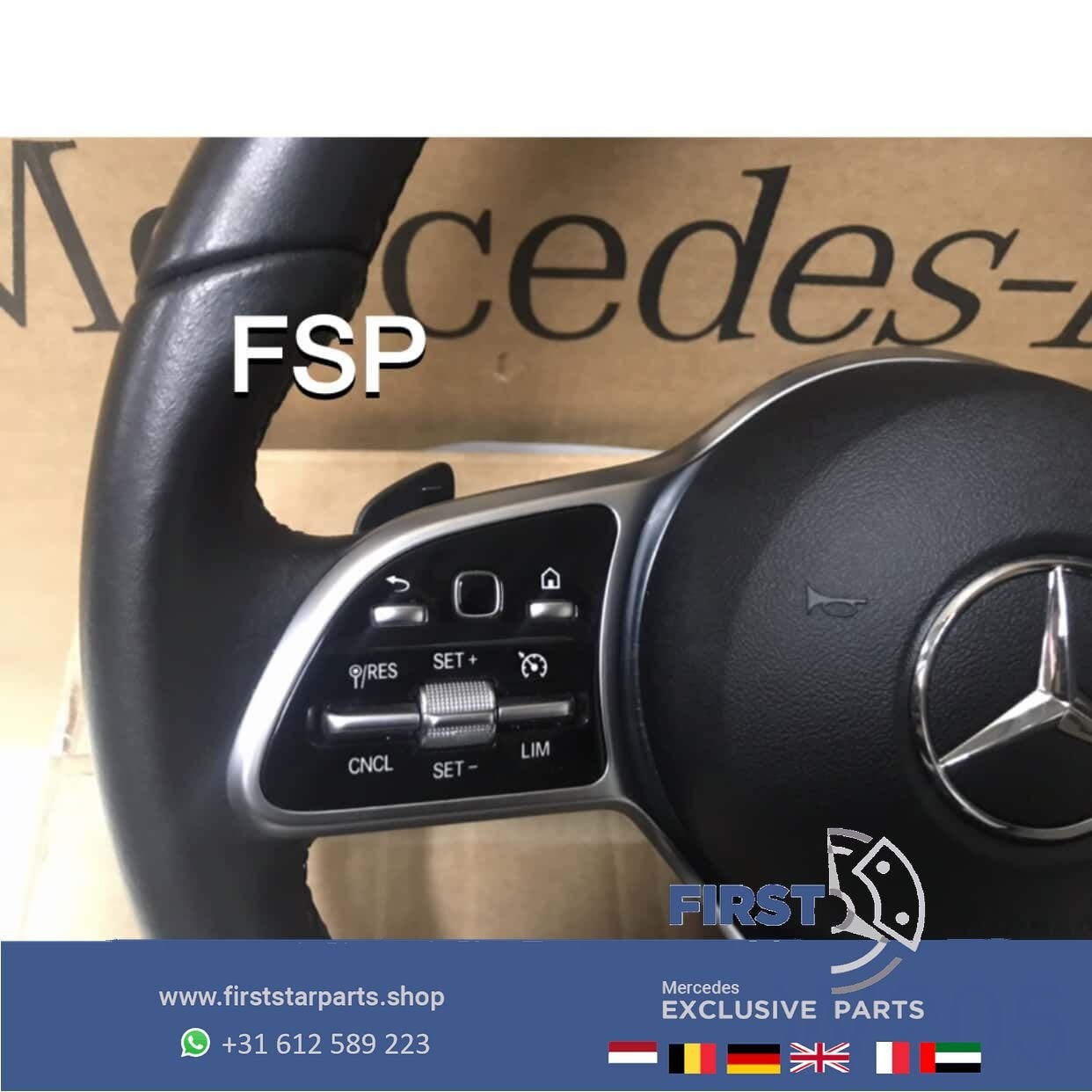 W205 C205 W253 FACELIFT STUUR + AIRBAG Mercedes C GLC Klasse, Gebruikt, -, Ophalen of Verzenden, -