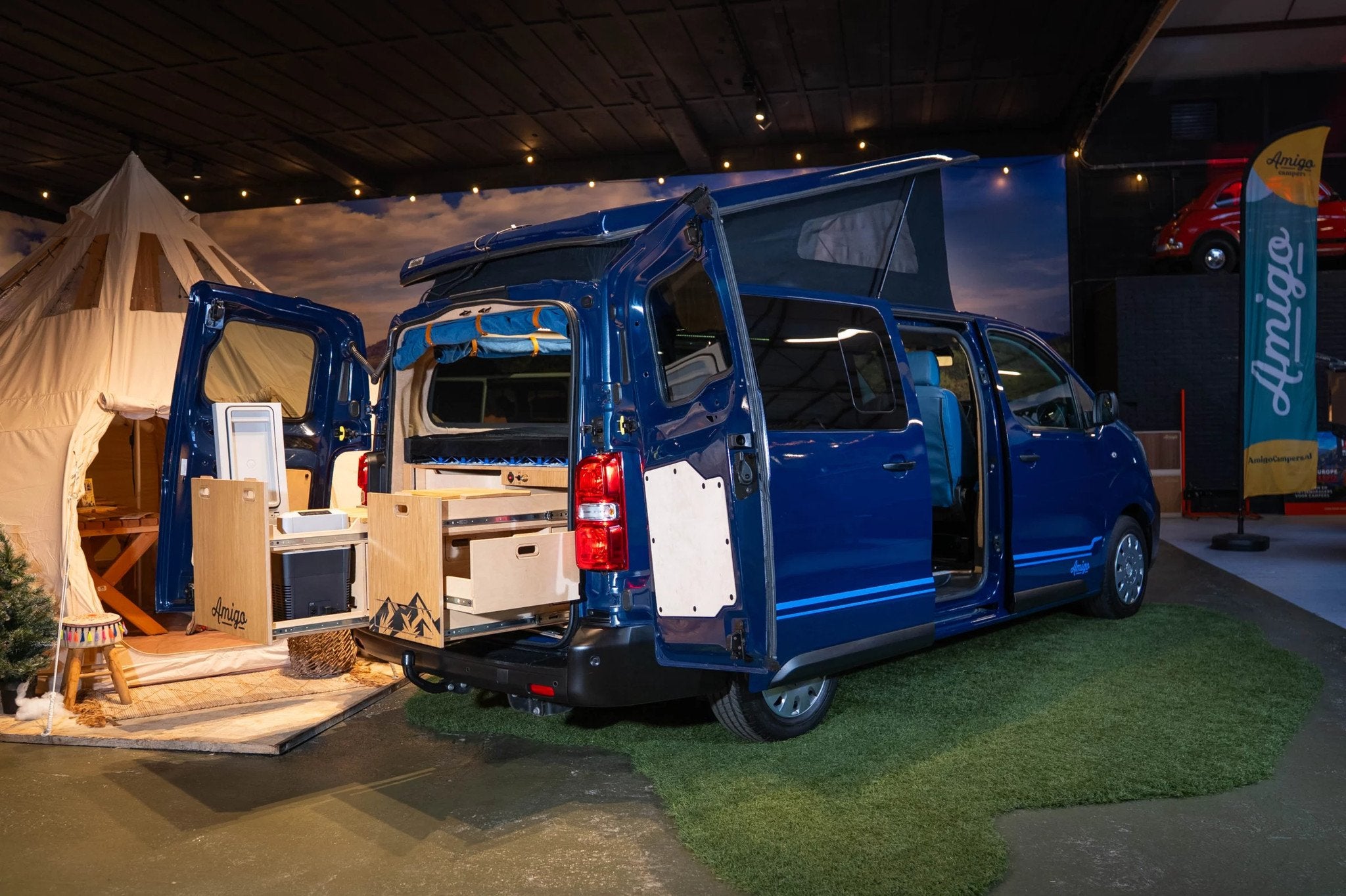 Opel Vivaro Amigo Camper (nieuw - diesel - 2 pers), Overige merken, Airconditioning, Buscamper of Camperbus, Tot en met 2