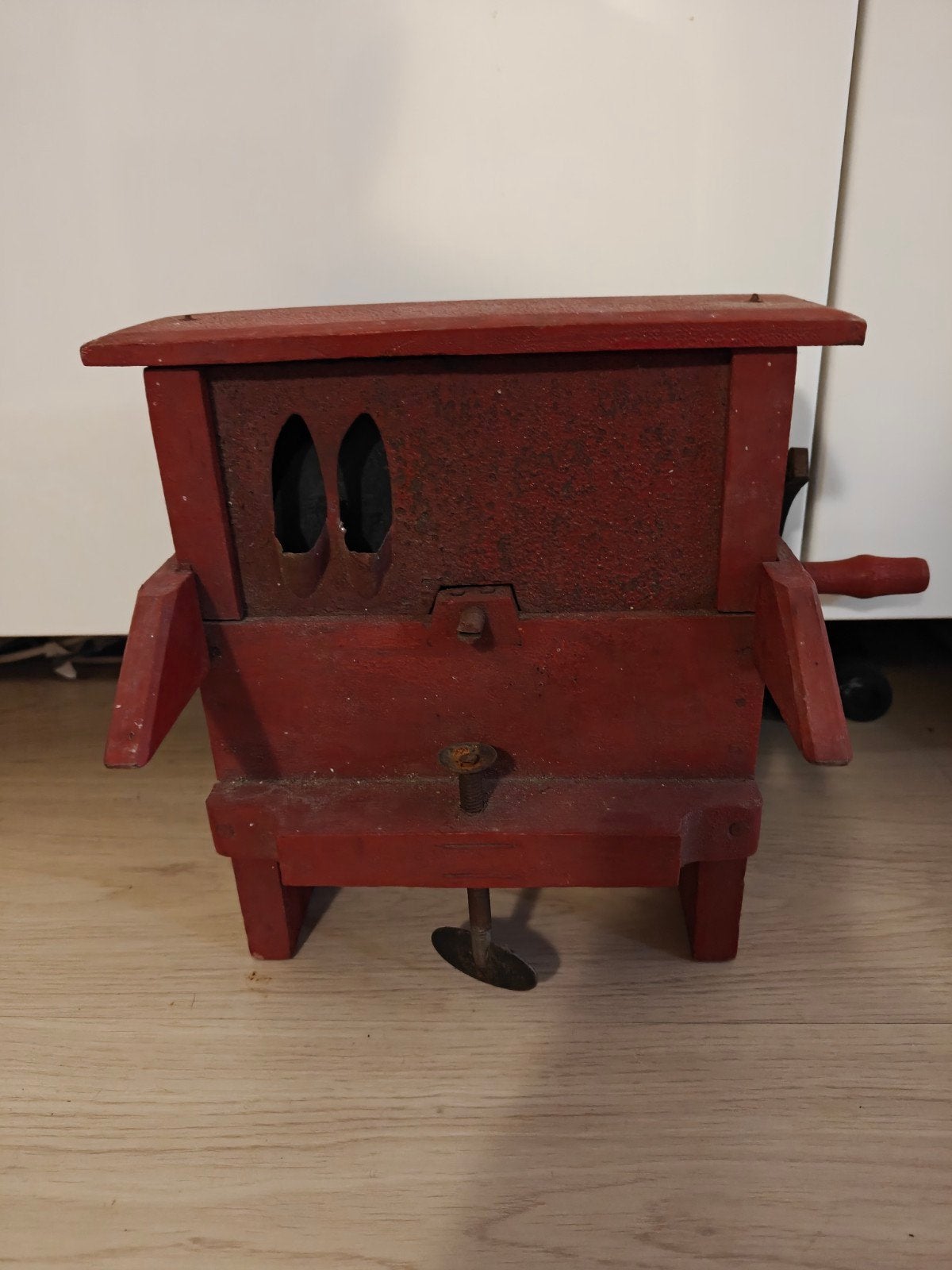 antieke snijbonen molen -, Ophalen