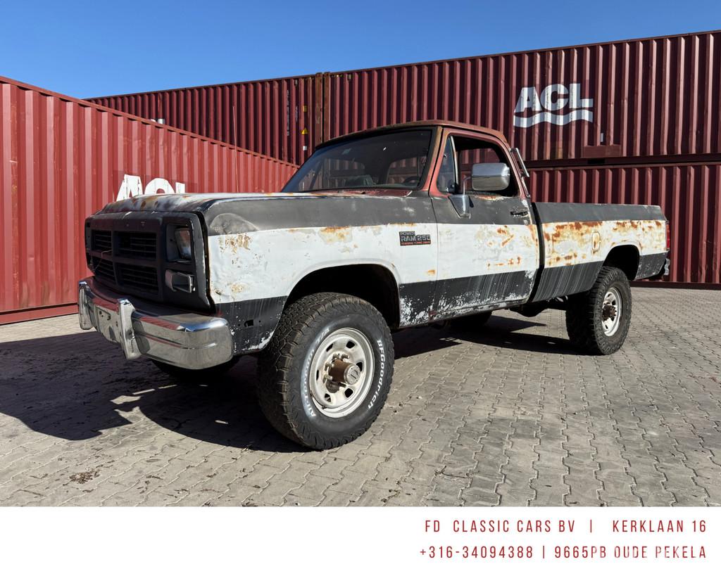 Eerste generatie Dodge RAM W250 4x4 Cummins Diesel 1993, Automaat, Stof, Gebruikt, Diesel